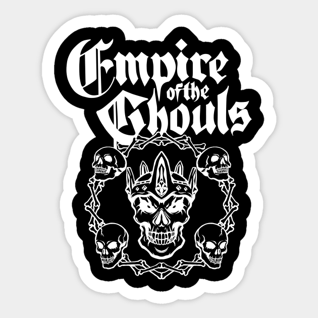 Kobold Press Empire of Ghouls White Sticker by 